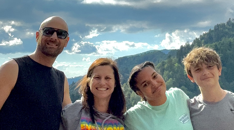 Travis Burgoyne and his family